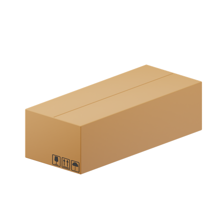 Cardboard Box  3D Icon