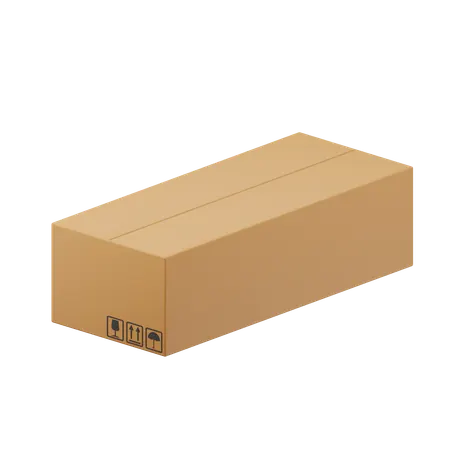 Cardboard Box  3D Icon