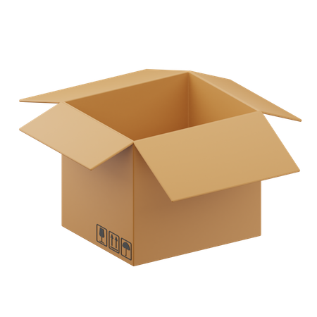 Cardboard Box  3D Icon
