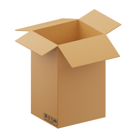 Cardboard Box  3D Icon
