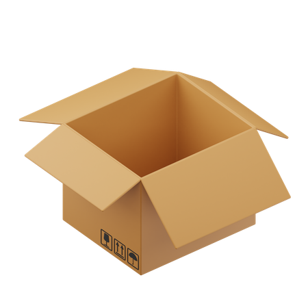 Cardboard Box  3D Icon