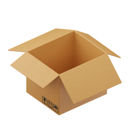 Cardboard Box  3D Icon