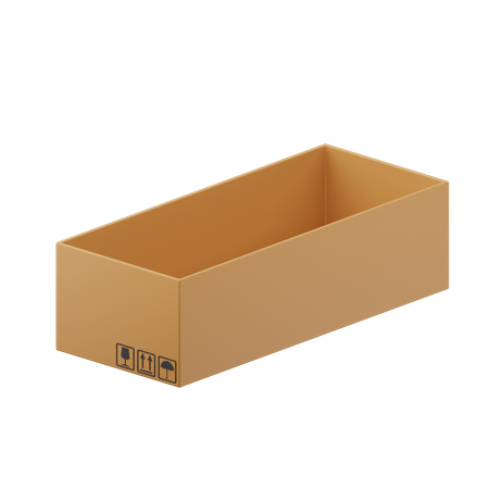 Cardboard Box  3D Icon