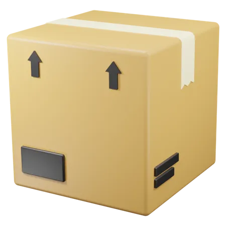 Cardboard Box  3D Icon