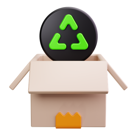 Cardboard box  3D Icon