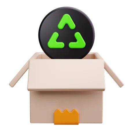 Cardboard box  3D Icon