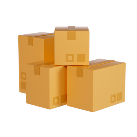 Cardboard box  3D Illustration