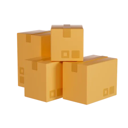 Cardboard box  3D Illustration