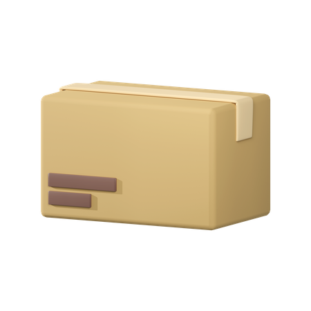 Cardboard Box  3D Illustration