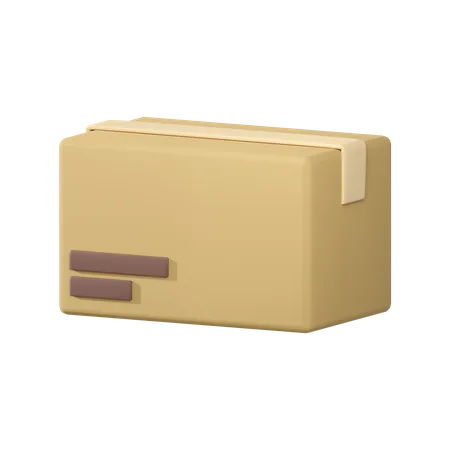 3 D Rendering Of Cardboard Box Icon Isolated 3D Illustration