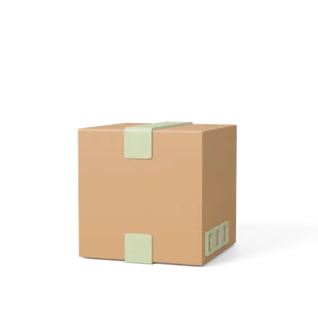Cardboard Box 3D Icon