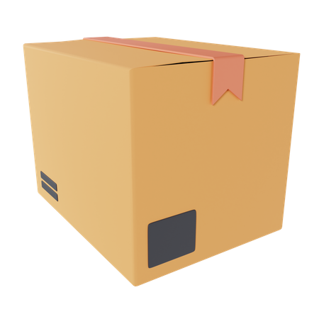 Cardboard Box Delivery  3D Icon