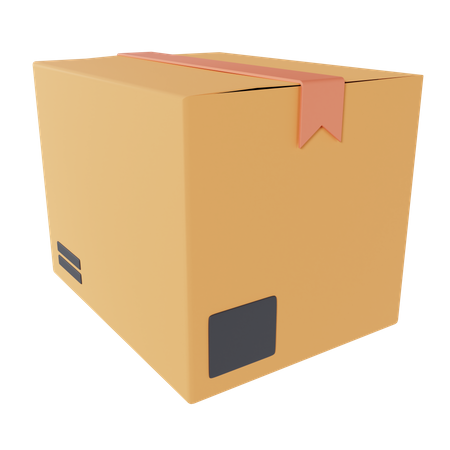 Cardboard Box Delivery 3D Icon