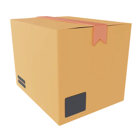 Cardboard Box Delivery  3D Icon