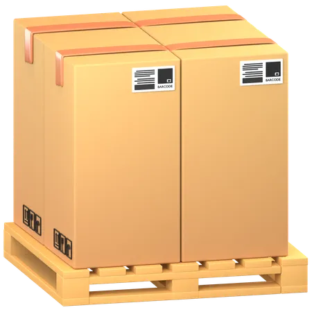 Cardboard Boxes  3D Icon
