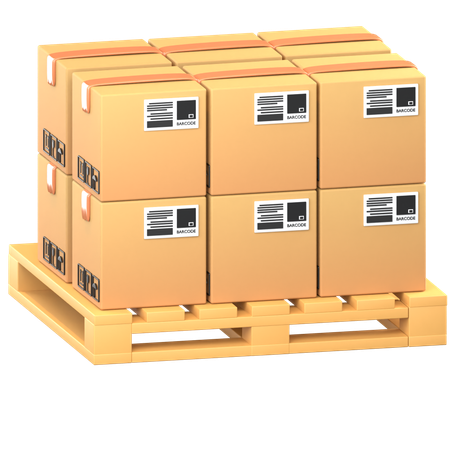 Cardboard Boxes  3D Icon