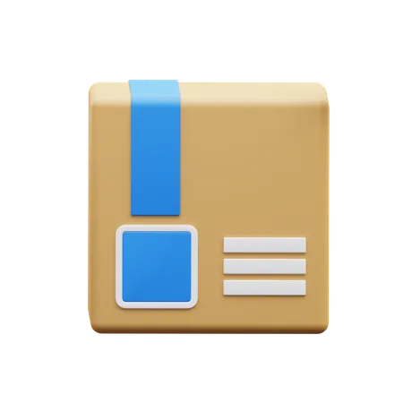 Cardboard Packing Logistics  3D Icon