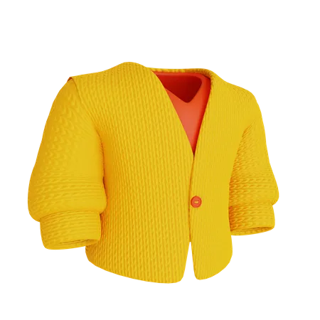 Cardigan exterior feminino  3D Icon