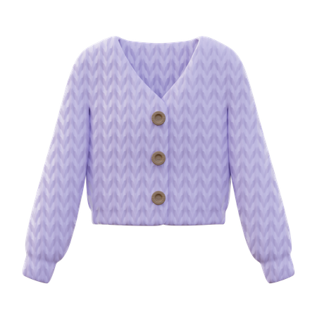 Cardigan Women  3D Icon