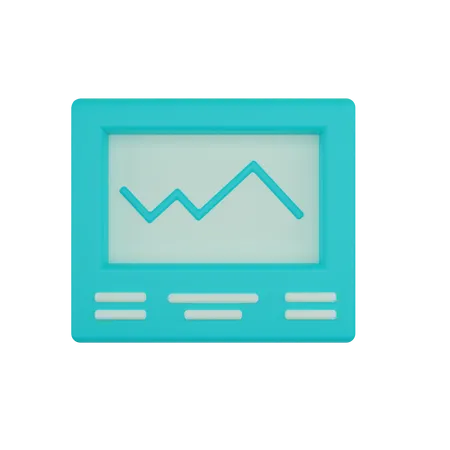 Cardiogram Monitor  3D Icon