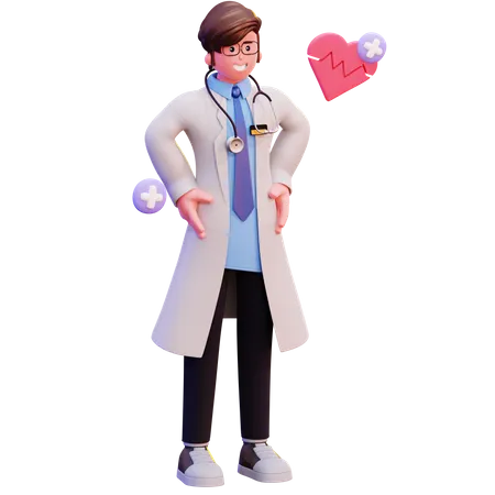 3 D Character Male Doctor Illustration 3D Illustration