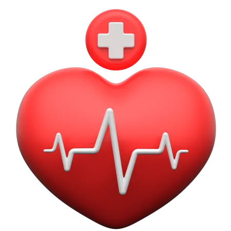 Cardiograma  3D Icon