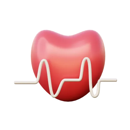 Cardiograma  3D Illustration