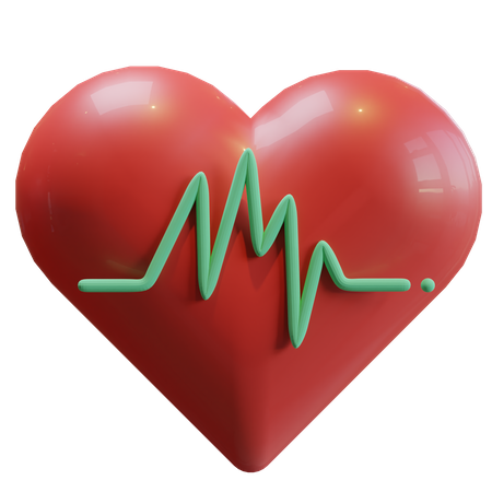 Cardiograma  3D Icon