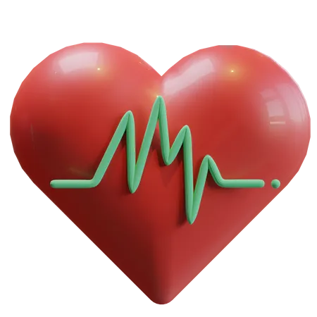 Cardiograma  3D Icon