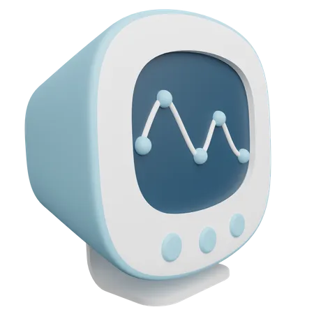 Cardiograma  3D Icon