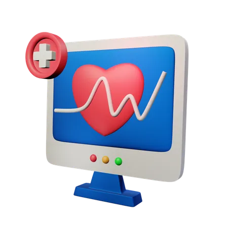 Cardiogramma  3D Icon