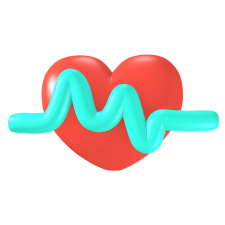 Cardiogramme  3D Illustration