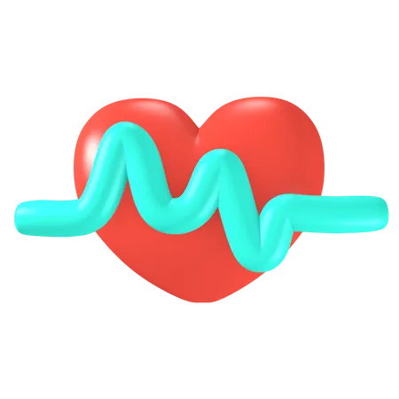 Cardiogramme  3D Illustration