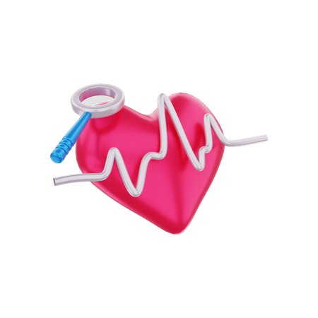 Cardiogramme  3D Illustration