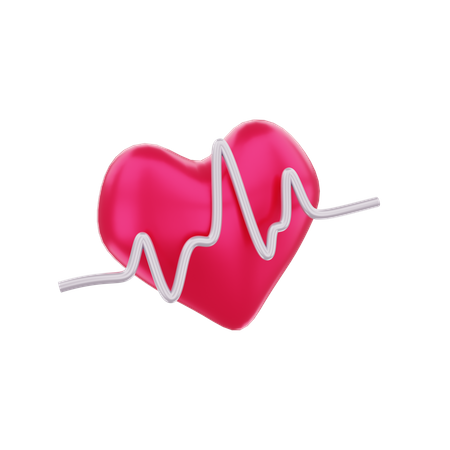 Cardiogramme  3D Illustration