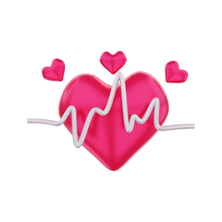 Cardiogramme  3D Illustration