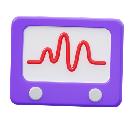 Vérificateur de cardiogramme  3D Icon