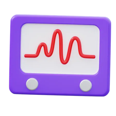 Vérificateur de cardiogramme  3D Icon