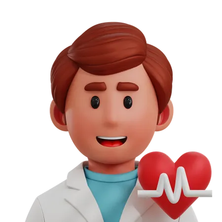 Cardiólogo  3D Icon