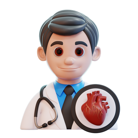 Cardiologue  3D Icon