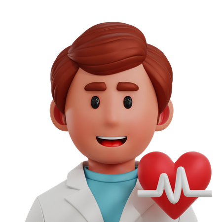 Cardiologue  3D Icon