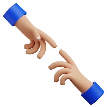 Care hand gesture  3D Icon