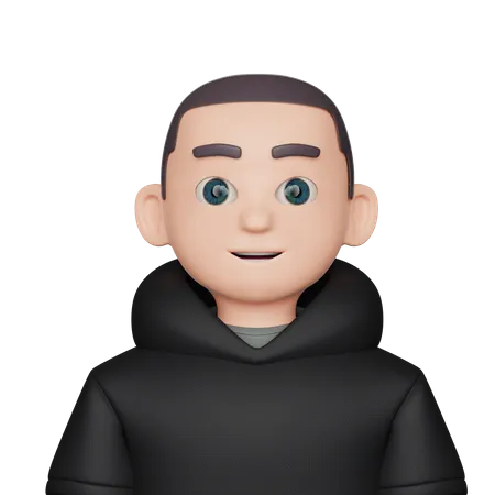 Menino careca  3D Icon