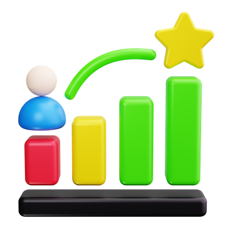Career Progression  3D Icon