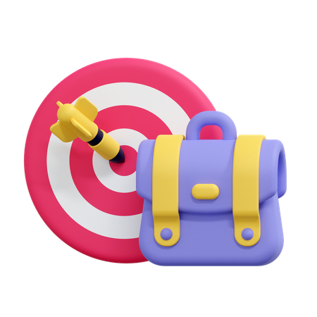 Career Target  3D Icon