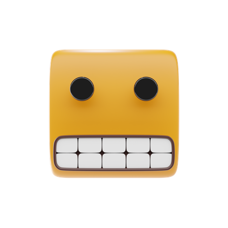 Emoji de rosto fazendo careta  3D Icon