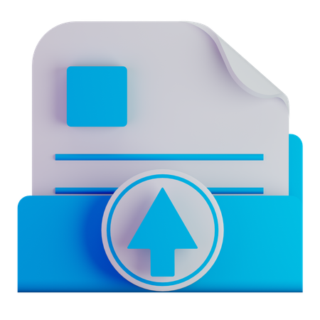 Subir archivo  3D Icon