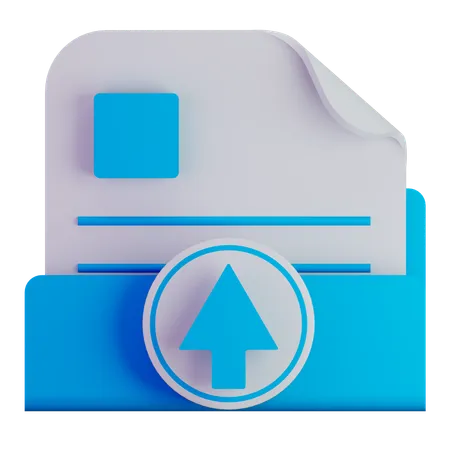 Subir archivo  3D Icon