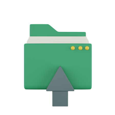 Subir carpeta  3D Icon