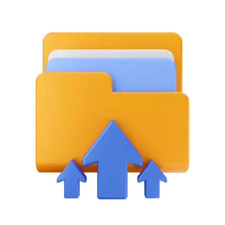 Subir carpeta  3D Icon